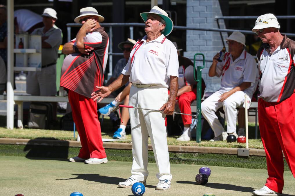 WIN THIS TIME: Henty bowler and all-round community figure Bruce Diffey has been named the Greater Hume Citizen of the Year at the Australia Day ceremony.