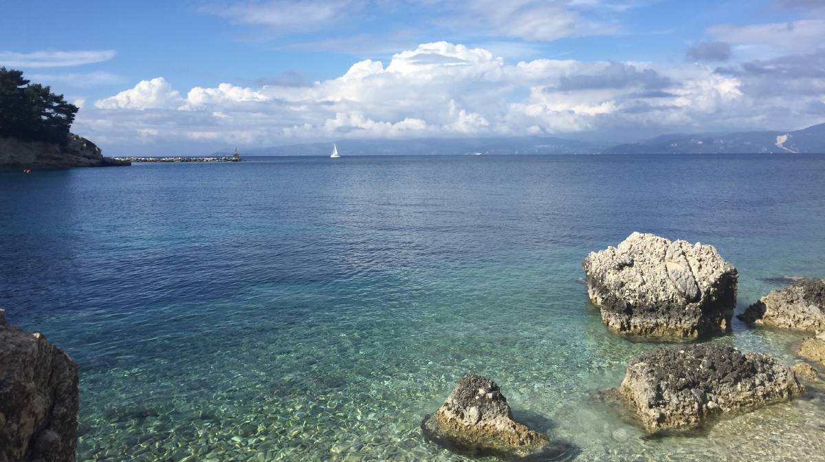 Clear sparkling waters without the crowds on the small Greek Island of Paxos. Clear sparkling waters without the crowds on the small Greek Island of Paxos.