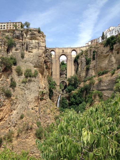 Puente Nuevo bridge spanning the El Tajo gorge through Ronda. Photo: Nicole Phillips Puente Nuevo bridge spanning the El Tajo gorge through Ronda. Photo: Nicole Phillips