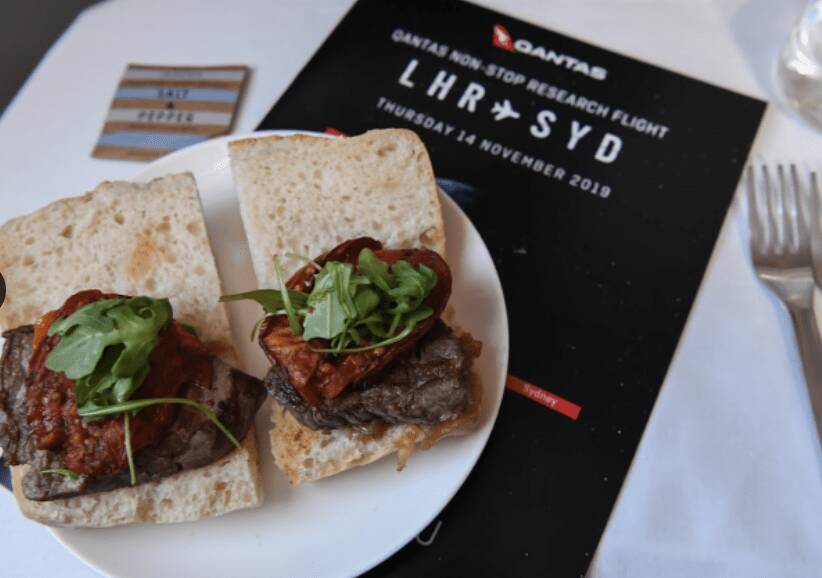 Food on board. Food on board.