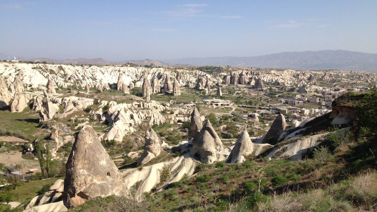 Tuff formations around Goreme, Cappadocia, Turkey. Tuff formations around Goreme, Cappadocia, Turkey.