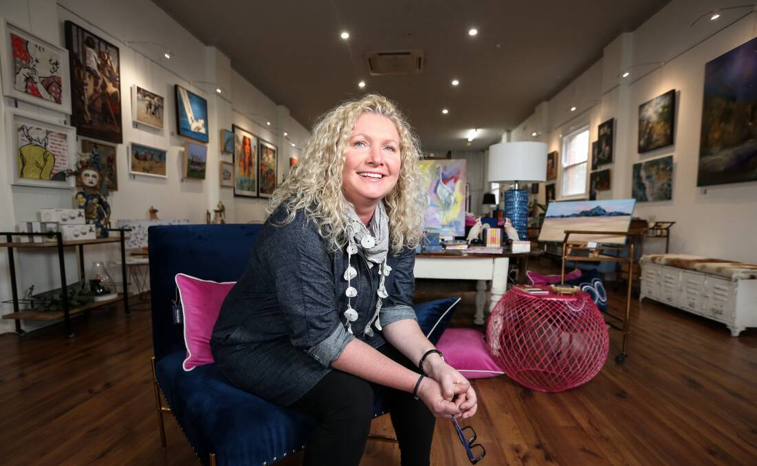 ARTISTIC DREAM: Raised by a watercolour artist mum, Martha Satchell had always wanted to open her own gallery, and now has Satch & Co in Holbrook.