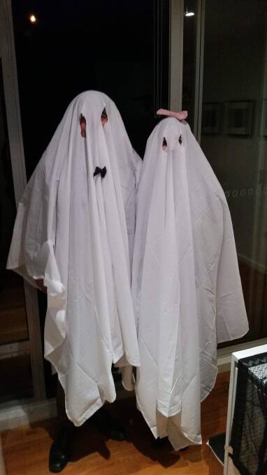 There's a reason sheet ghosts are a classic costume choice. Picture: Claire Witham. 