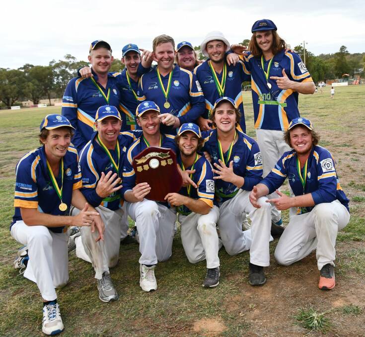 HISTORY REPEATED: Rand's remarkable quest for an eighth-straight premiership is off to a good start, with the side heading the Cricket Albury Wodonga Hume ladder at the season's midway point. Picture: LORRI RODEN