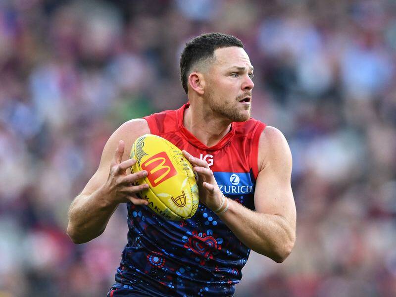 Melbourne defender Steven May is expected to be fit to take on Fremantle. Photo: James Ross/AAP PHOTOS Melbourne defender Steven May is expected to be fit to take on Fremantle. Photo: James Ross/AAP PHOTOS