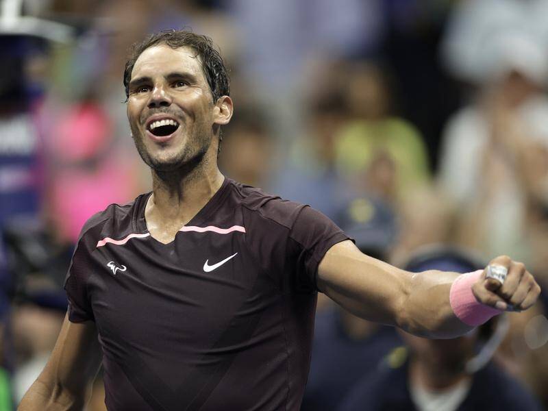 Rafael Nadal has swept to a straight-sets win in round three of the US Open in New York. (AP PHOTO)