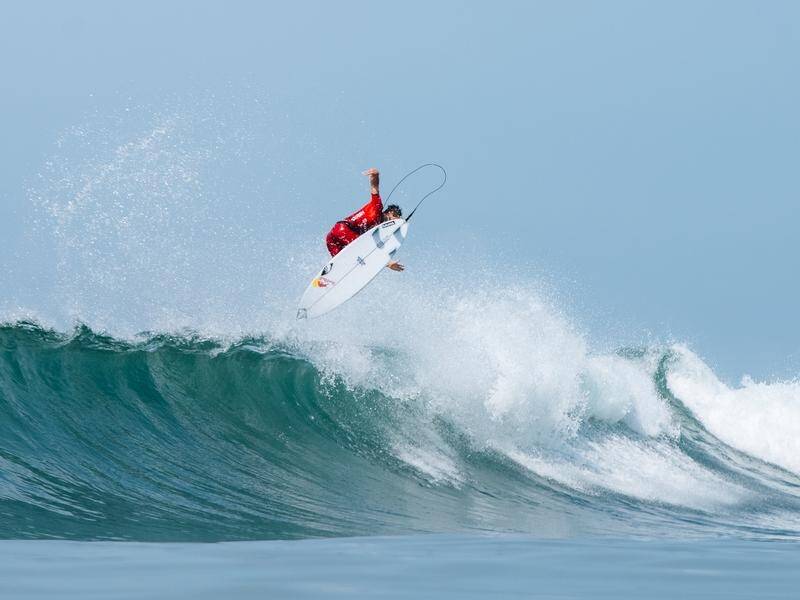 Australian surfing star Jack Robinson flew but suffered early elimination at the El Salvador Pro. (PR HANDOUT IMAGE PHOTO)