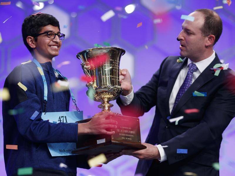 Karthik Nemmani won the US National Spelling Bee after correctly spelling "koinonia" in the final.