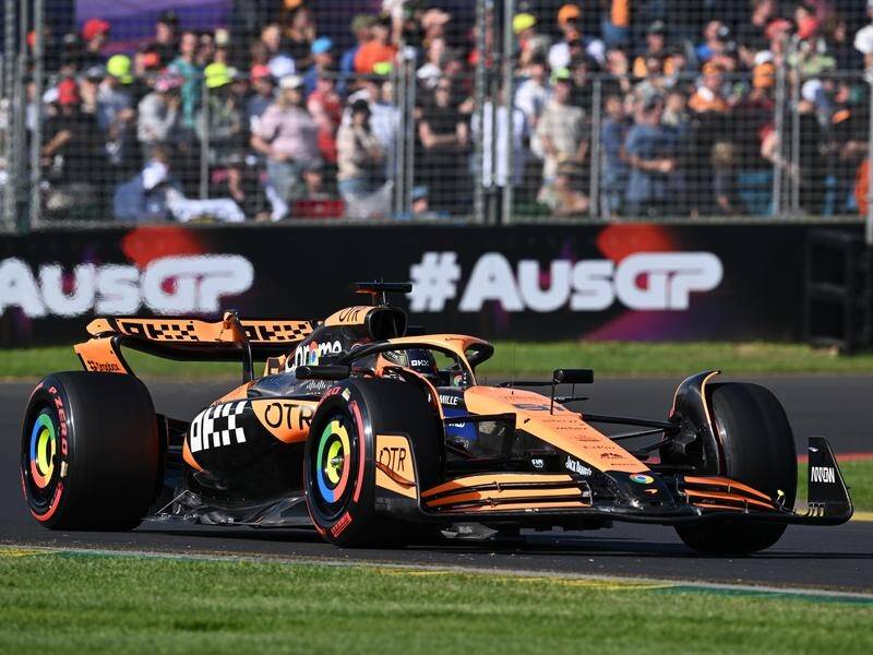 Melbourne-born Oscar Piastri will start the Australian Grand Prix from fifth place on the grid. (Joel Carrett/AAP PHOTOS)