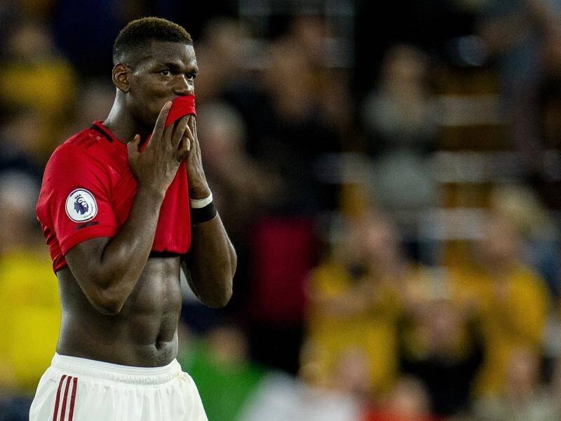 Paul Pogba failed to convert from the penalty spot in their 1-1 Premier League draw with Wolves.