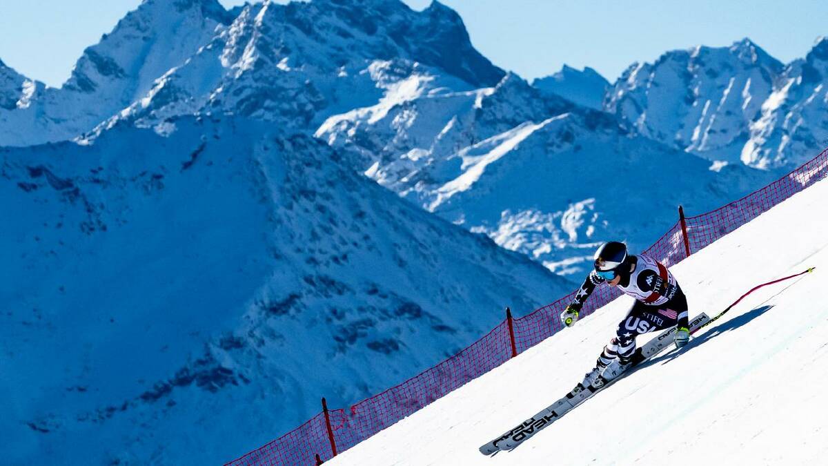 Lindsey Vonn was quickest in downhill training in St Moritz. (AP PHOTO)