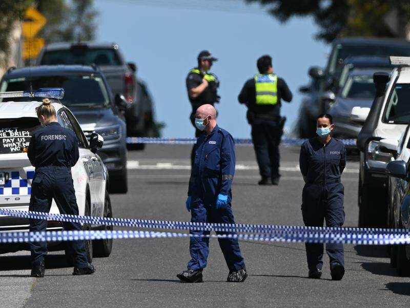 Police are questioning a man after the body of a woman was found inside a Melbourne home. Photo: James Ross/AAP PHOTOS Police are questioning a man after the body of a woman was found inside a Melbourne home. Photo: James Ross/AAP PHOTOS