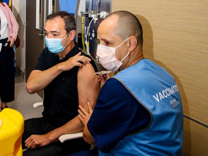 Premier Steven Marshall was among the first people in SA to receive the Pfizer coronavirus vaccine.