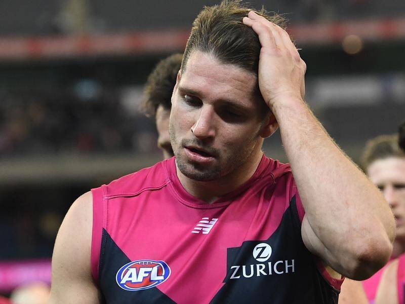 Jesse Hogan is the latest Melbourne Demon to have his AFL season blighted by a foot injury.