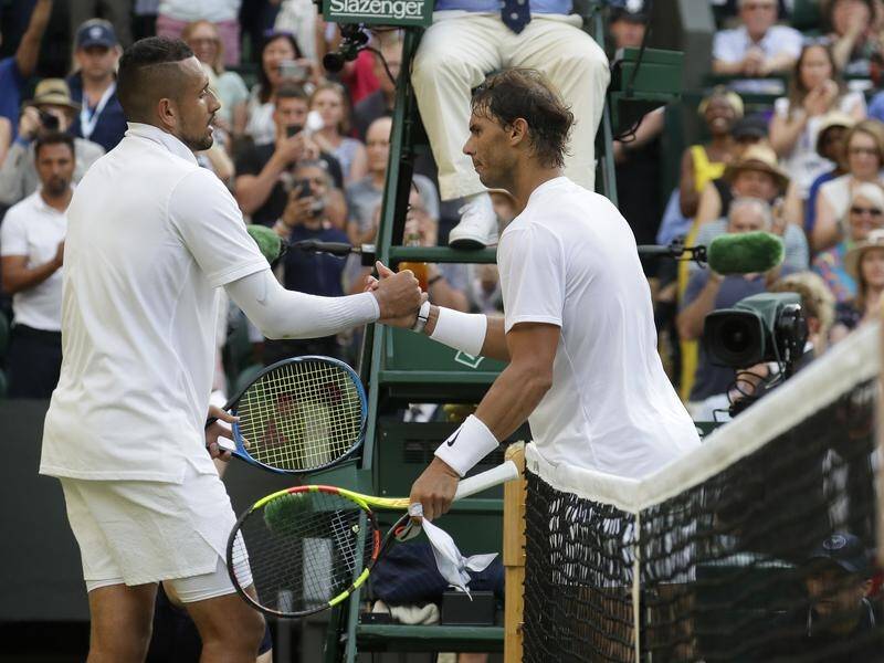 Arch rivalry: Nick Kyrgios and Rafael Nadal.