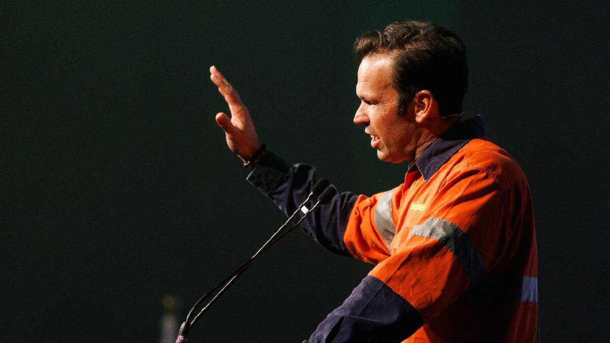 Nationals leader Matt Canavan was both for and against the colour orange. (Russell Freeman/AAP PHOTOS)