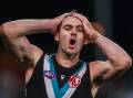 Port's Jeremy Finlayson has clarified comments he made about his AFL suspension for a gay slur. (Matt Turner/AAP PHOTOS)