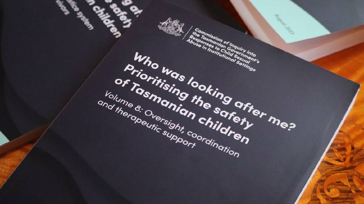A report into child sex abuse in institutional settings in Tasmania made nearly 200 recommendations. (Ethan James/AAP PHOTOS)