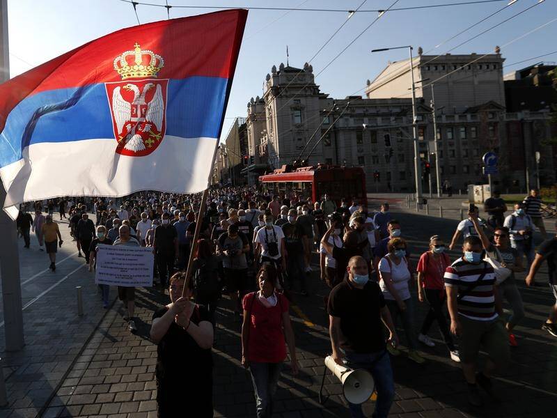 Serbian authorities backtracked on plans for new lockdowns as anti-government protests swelled.