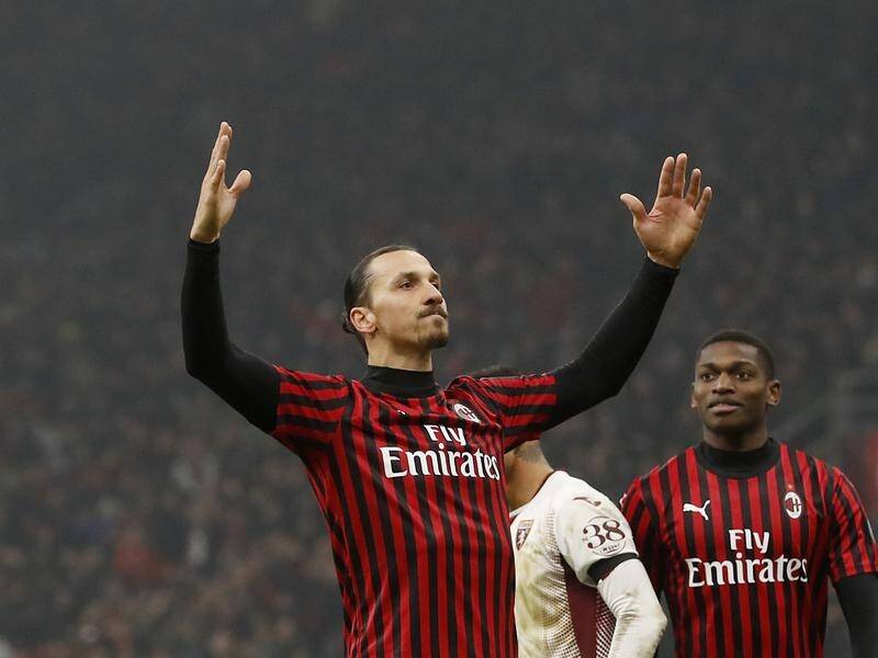 AC Milan's Zlatan Ibrahimovic has been in club training, according to reports.