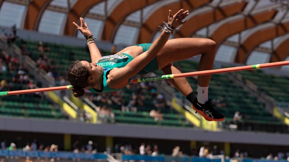 Izobelle Louison-Roe cleared 1.92m to claim gold in the women's high jump in Eugene. (PR IMAGE PHOTO) Izobelle Louison-Roe cleared 1.92m to claim gold in the women's high jump in Eugene. (PR IMAGE PHOTO)