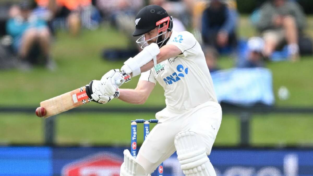 NZ great Kane Williamson shared a promising first-wicket partnership with Devon Conway. (AP PHOTO) NZ great Kane Williamson shared a promising first-wicket partnership with Devon Conway. (AP PHOTO)