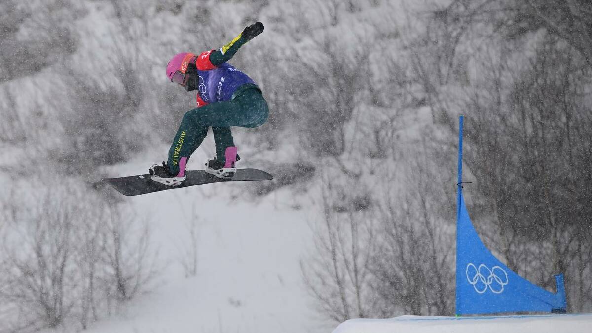 Young gun Josie Baff, getting air time at the 2022 Games, is preparing for her second Olympics. (Dan Himbrechts/AAP PHOTOS)