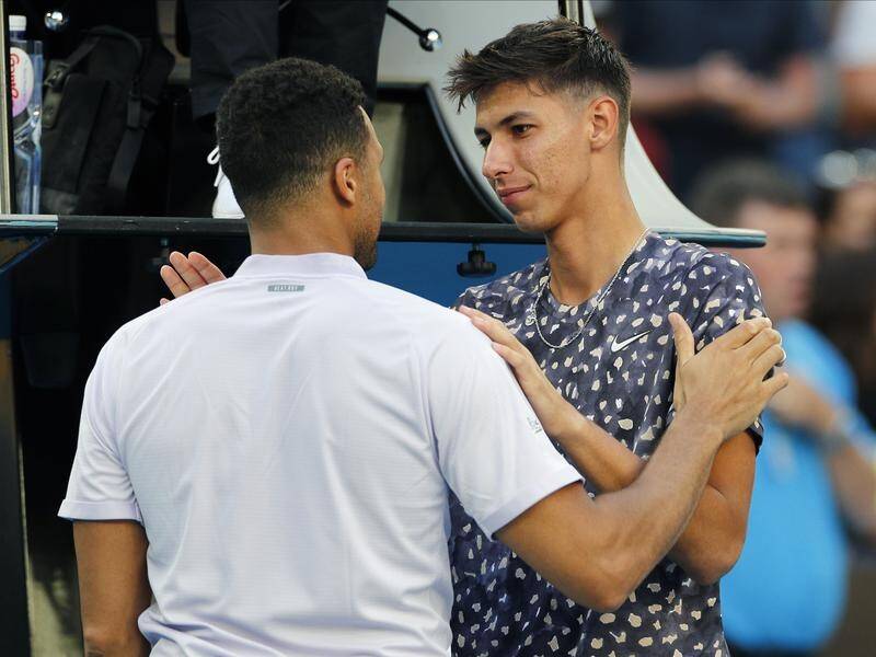 Alexei Popyrin is in the second round of the Australian Open after Jo-Wilfried Tsonga retired.