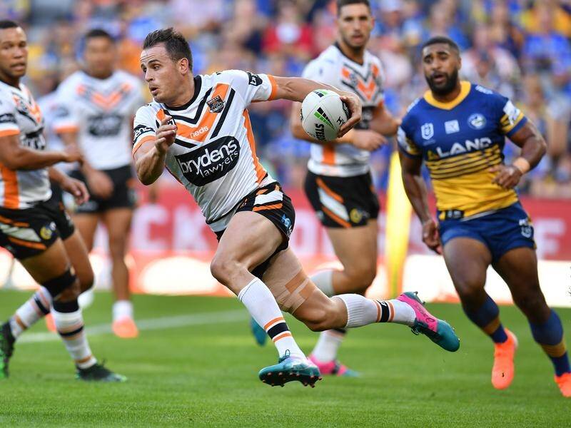 Josh Reynolds is set to take the Tigers' No.9 jersey for the NRL clash with Newcastle on Saturday.