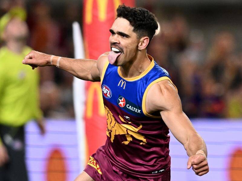 Charlie Cameron provided a key moment for Brisbane in the Lions' qualifying win over Port Adelaide. (Darren England/AAP PHOTOS)