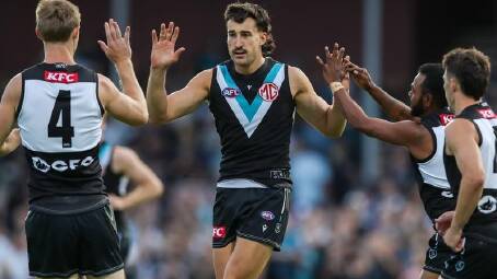 Ivan Soldo's bright start at Port Adelaide has been curtailed by a knee injury. (Matt Turner/AAP PHOTOS)