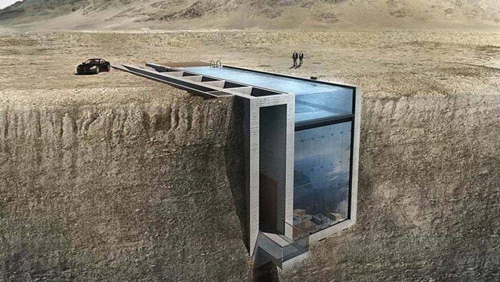 Architects design jaw-dropping clifftop home suspended above river