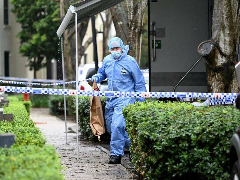 Police describe the circumstances of the murder investigation in Carrara as extremely difficult. Photo: Darren England/AAP PHOTOS Police describe the circumstances of the murder investigation in Carrara as extremely difficult. Photo: Darren England/AAP PHOTOS
