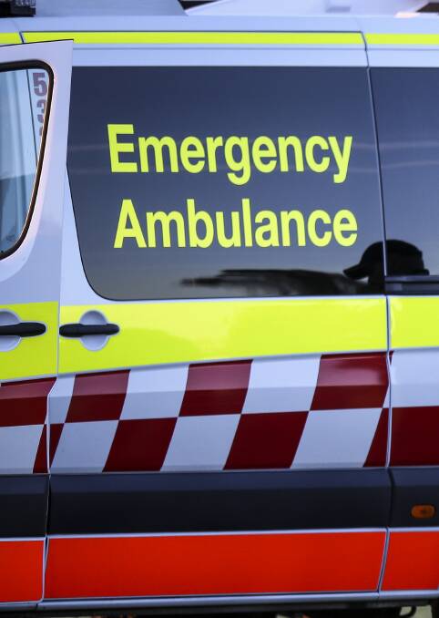 INJURY: Four ambulances were called to the crash scene at Howlong. 