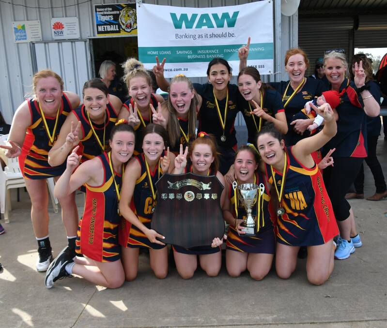 WINNERS: A Grade Hume Netball Association premiers the Billabong Crows after their victory over Jindera. Photo: LORRI RODEN