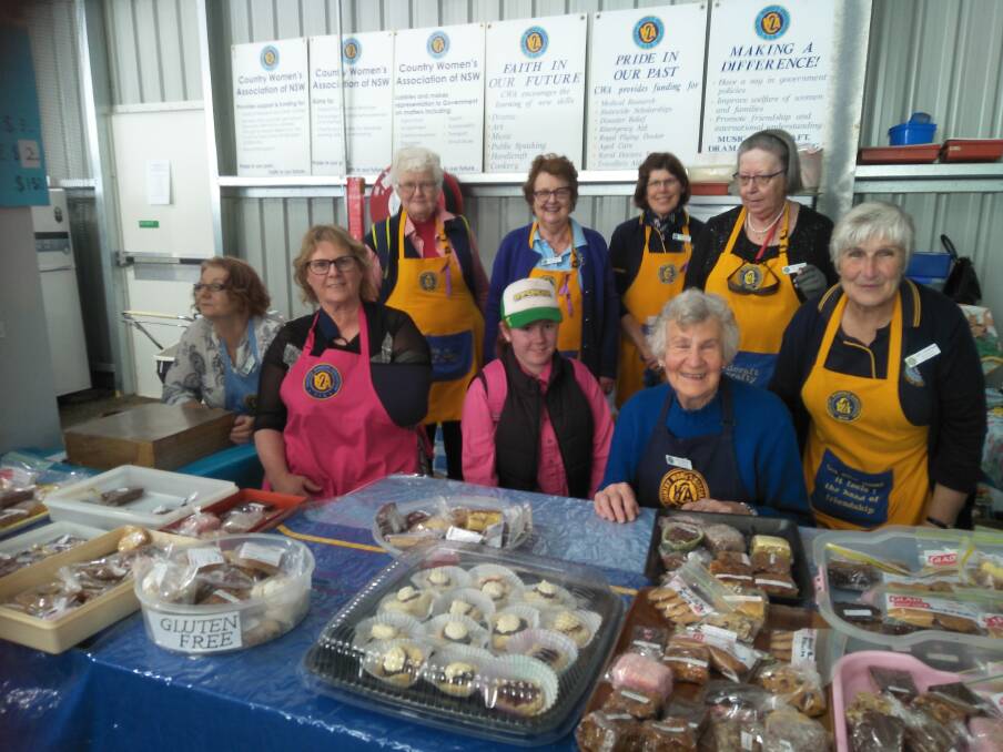 ALL IN: Riverina & Murray Group members and a junior member worked in the Henty Field Days lifestyle pavilion.