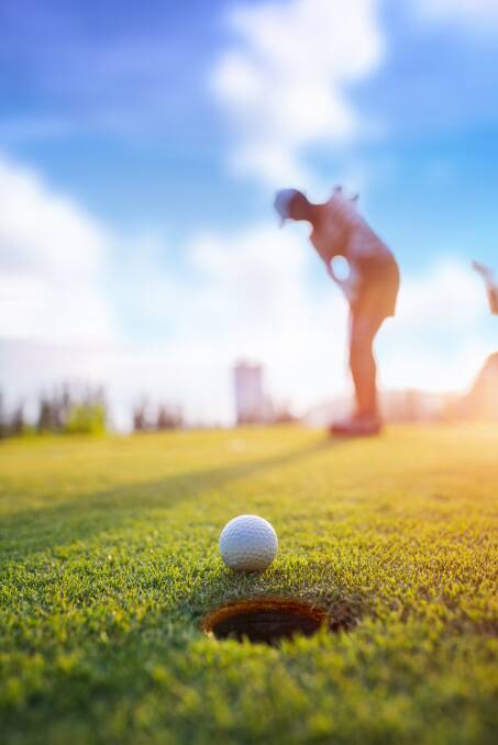 CONTEST: Seven golfers contested a stableford at the Culcairn Golf Club.