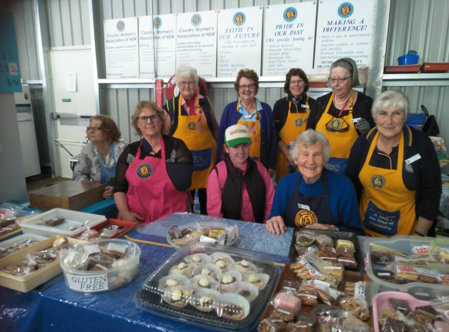FUNDRAISING: CWA members working in the Country Lifestyle Pavilion during the Henty Machinery Field Days.