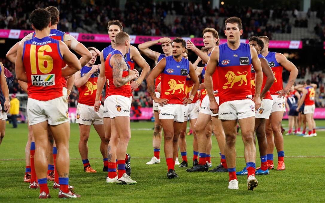HOODOO: If the Lions are going to be genuine contenders deep in September, they must do better at the MCG. Picture: Dylan Burns/AFL Photos via Getty Images