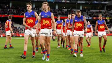 FALLING SHORT: Rohan Connolly says the Lions look like coming up short when it comes to the pointy end of the season yet again.
Picture: Dylan Burns/AFL Photos via Getty Images
