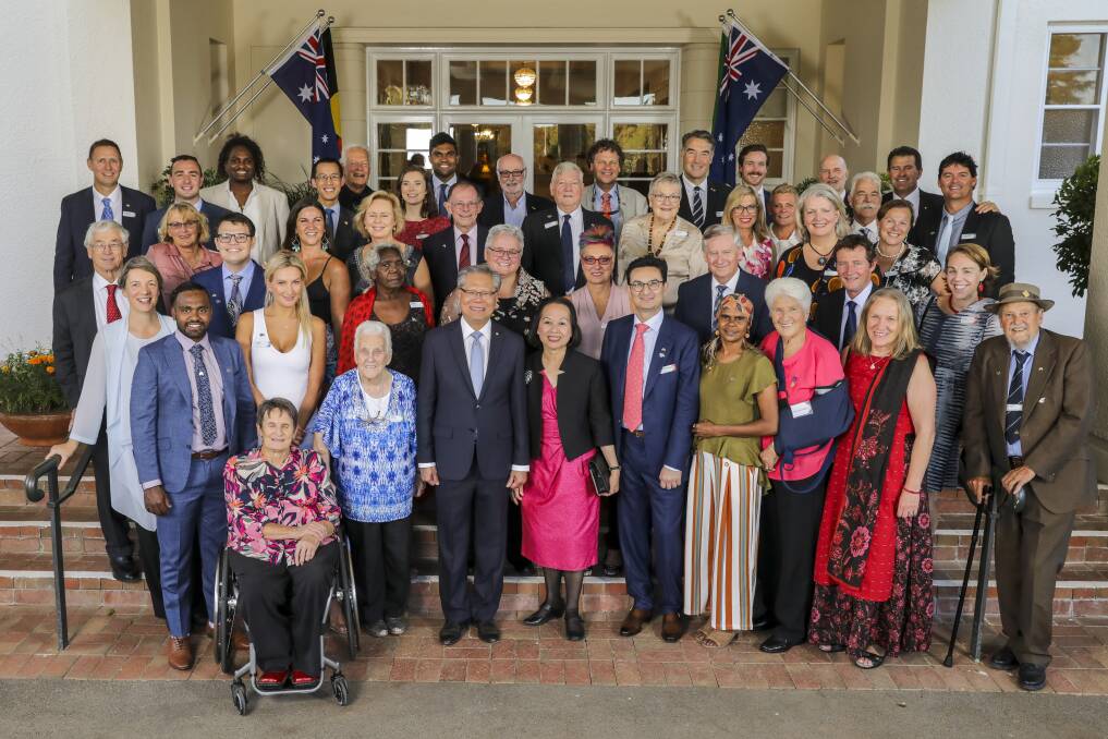 Dr Muecke and the other state and territory finalists in the 2020 Australian of the Year Awards. Picture: National Australia Day Council/Salty Dingo 